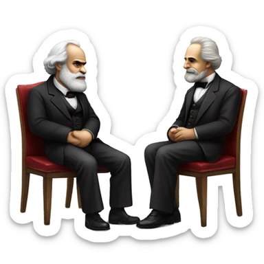 karl marx meets the godfather sticker