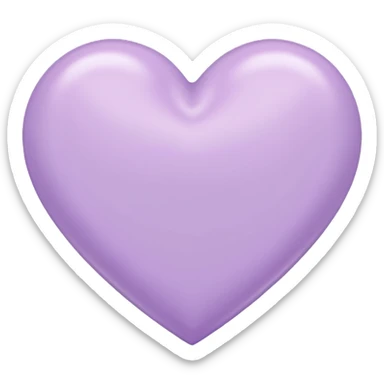 lilac heart sticker