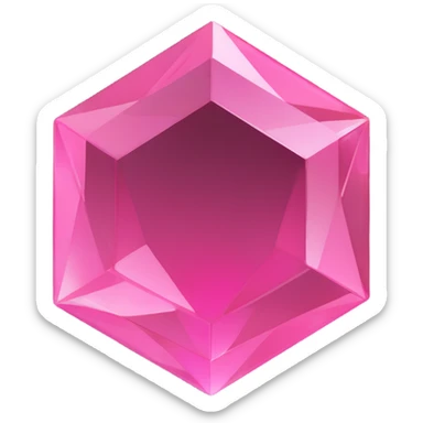 high quality pink crystal sticker