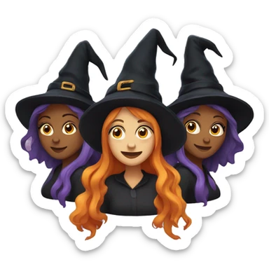 three witches sticker