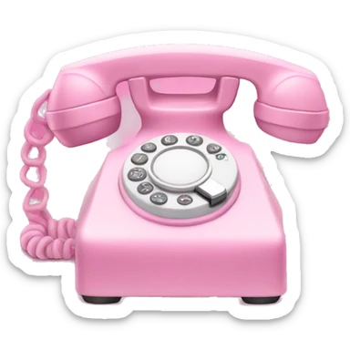 Pink phone  sticker