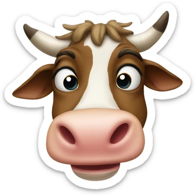 snot nose cow sticker
