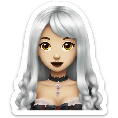 Vampire hime gyaru girl sticker