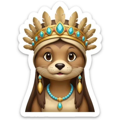 High Priestess Otter sticker