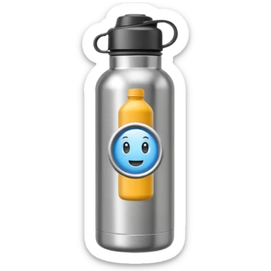 hiking inox water bottle sticker