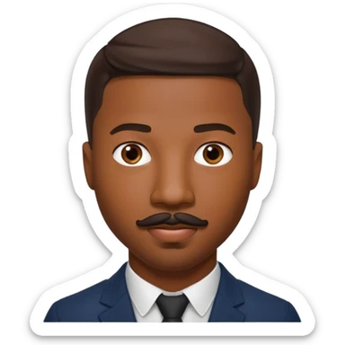 michael b jordan with stache sticker