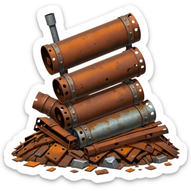 débrouille post apocalyptique ferraille  sticker