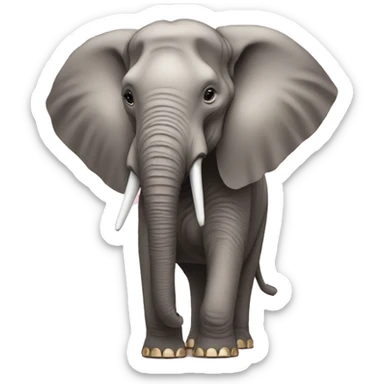 Elephant wearing a gucci shall sticker