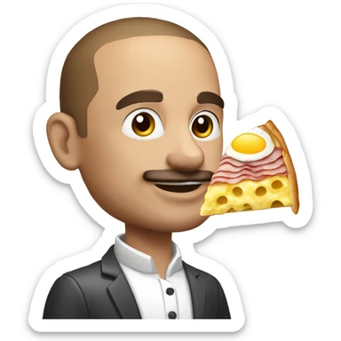 À Sarrazin galette with egg cheese and ham  sticker