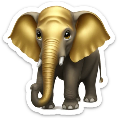 The Golden Elephant sticker