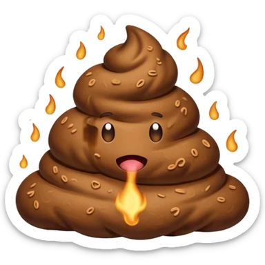 smelly poop sticker