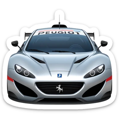 supercar 24 h du man Peugeot emoji sticker