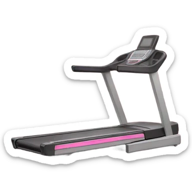 pink treadmill sticker