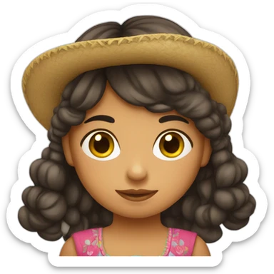 Petite fille mexicaine sticker
