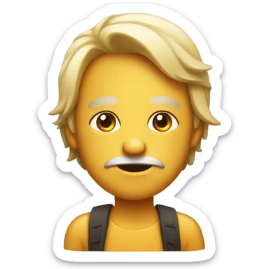A emoji giving a side eye sticker