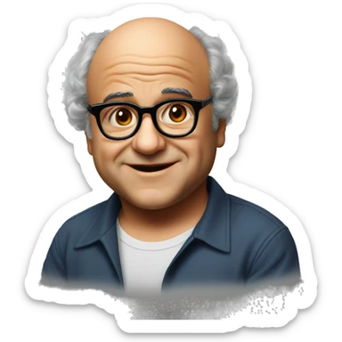 Young Danny DeVito sticker