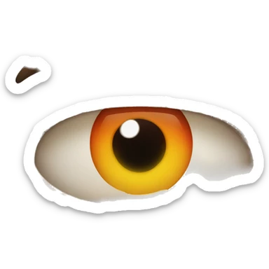 Face fire eyes sticker