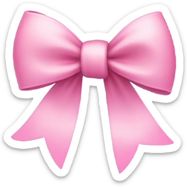 A coquette  pink bow￼ sticker