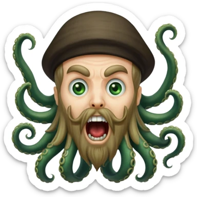 davy jones screaming sticker
