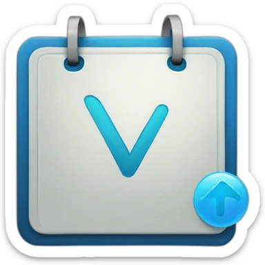 Citcular blue verification badge with a checkmark inside it sticker