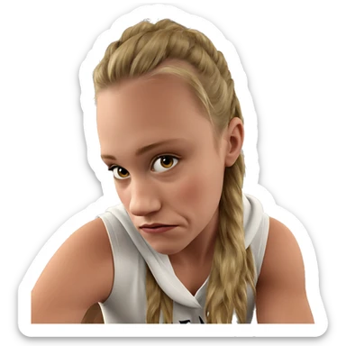 realistic portrait of a boy sticker