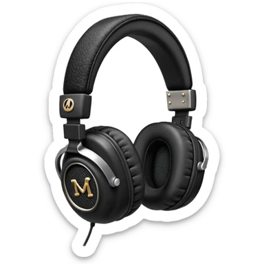 наушников  в стиле Marshall. sticker