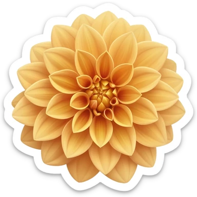 Dahlia flower sticker