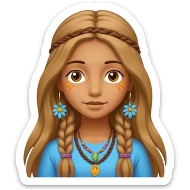 girl Hippie  sticker