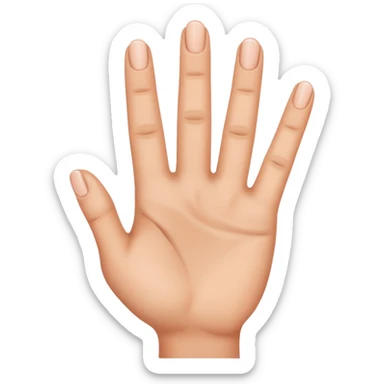 Yvl hand emoji three fingers sticker