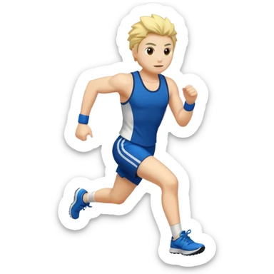 Create me an emoji where the word MHA IS AN EMOJI AND MHA is for a  running club sticker