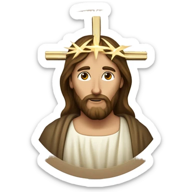 Jesus chisttus mit Maria und dem Heiligen Geist  sticker