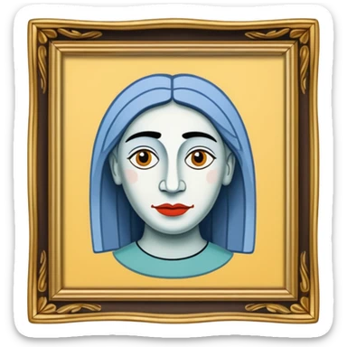  picasso painting frame sticker