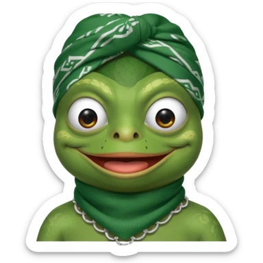 mach mir pepe emotes für twitch im chicano style sticker