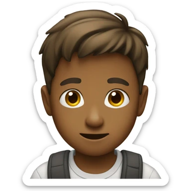 A boy stand up sticker