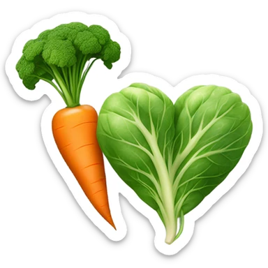 Vegetarian love sticker