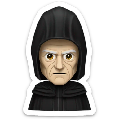 Emperor Shiev Palpatine (black robe) Star Wars sticker