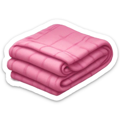 pink folded blanket sticker