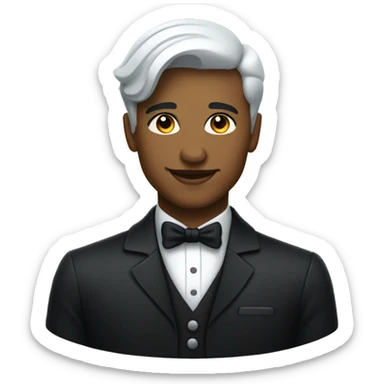 gender neutral abstract butler sticker