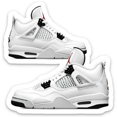 jordan 4 blanche  sticker