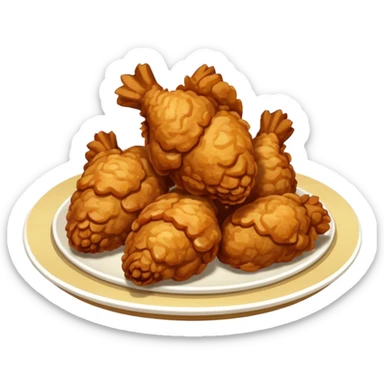 Japanese fried chicken karaage sticker