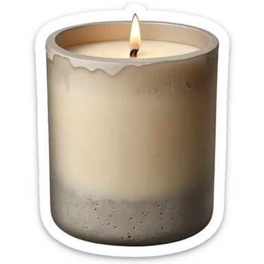 Le Labo brand santal candle concrete  sticker