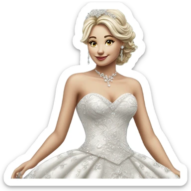 Hyper Realistic ornate detailed Wedding dress displays with diamanté  sticker