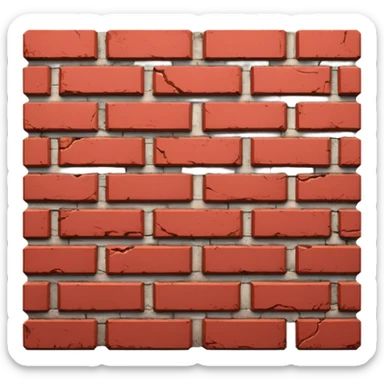 Agora um tijoloBrick wall: sticker