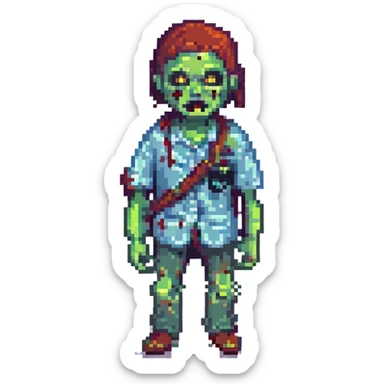  a zombie sticker