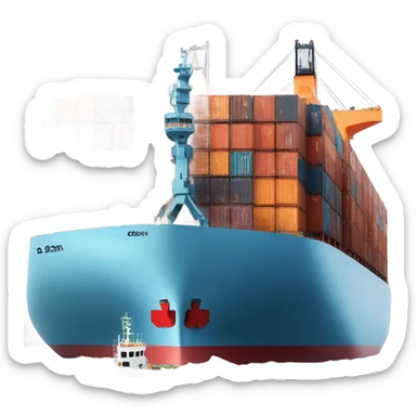 cargo ship sticker