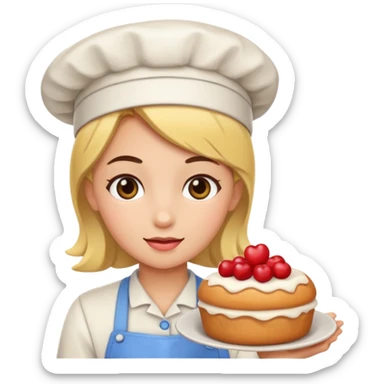 Bakery girl sticker