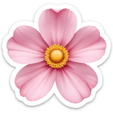 Baby pink flower sticker