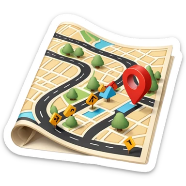 road map sticker