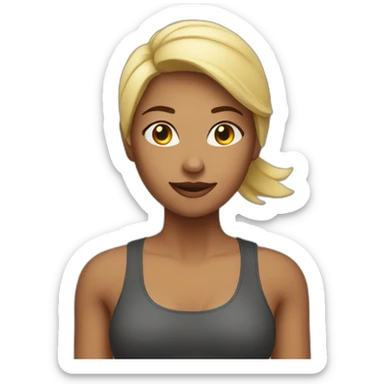 fitness woman sticker