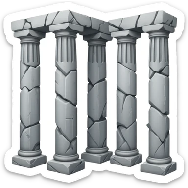 Broken Pillars  sticker